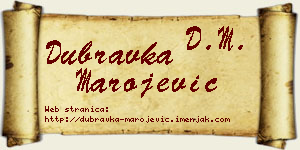 Dubravka Marojević vizit kartica